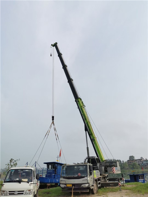 四会市桥梁建设吊装案例